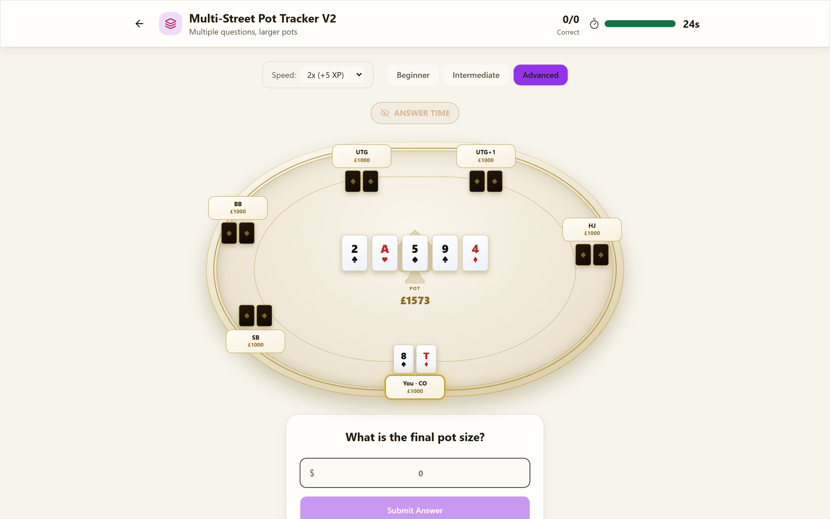 The Pot Tracker drill