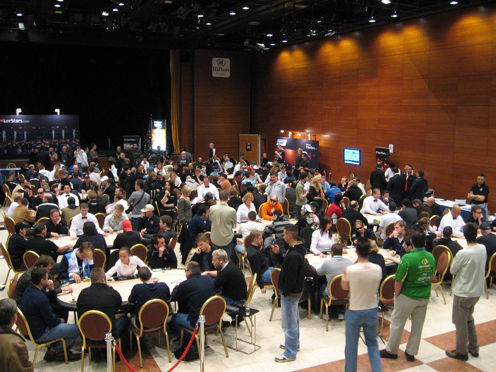 The EPT Prague tournament floor